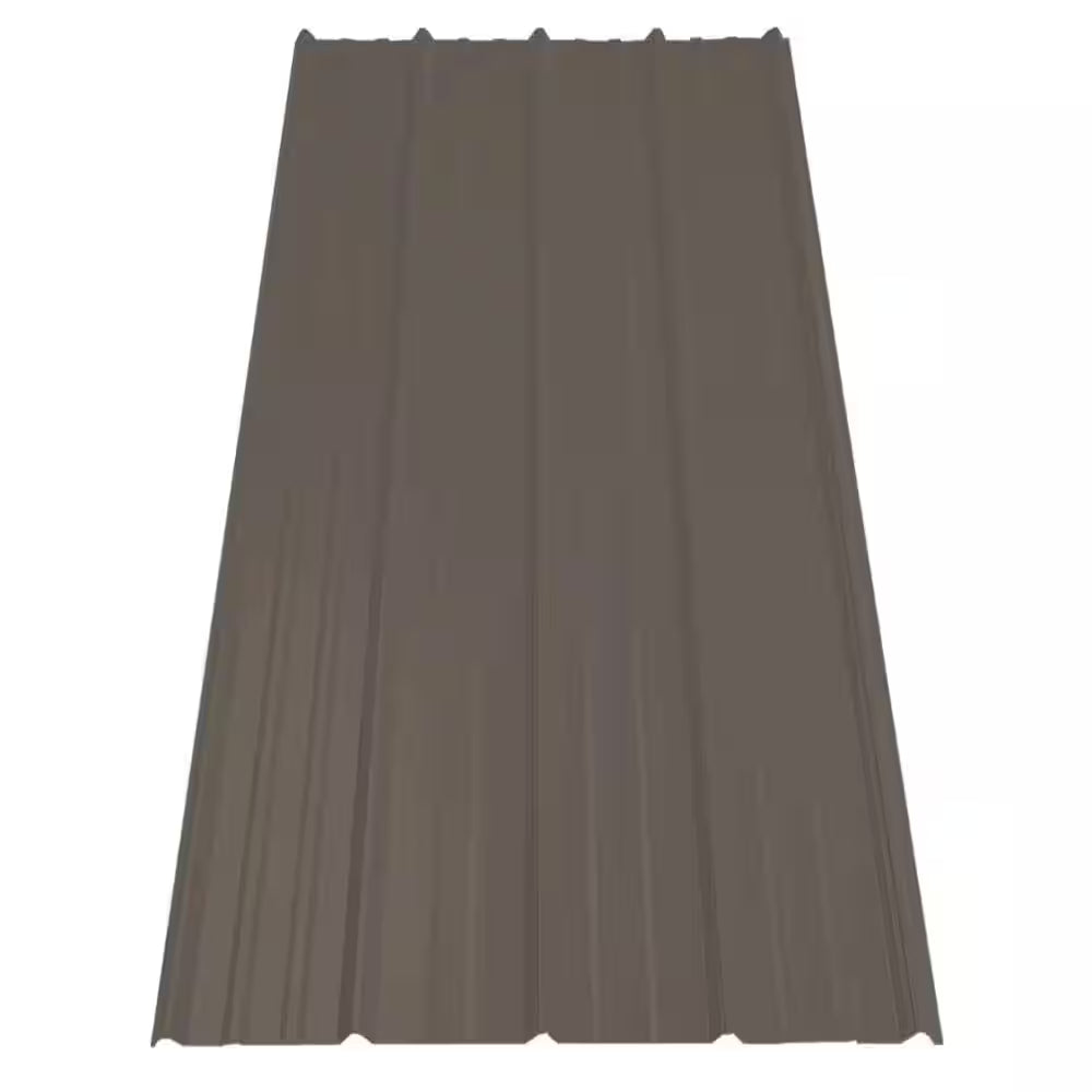 12 Ft. Sm-Rib Galvalume Steel 29-Gauge Roof/Siding Panel in Slate
