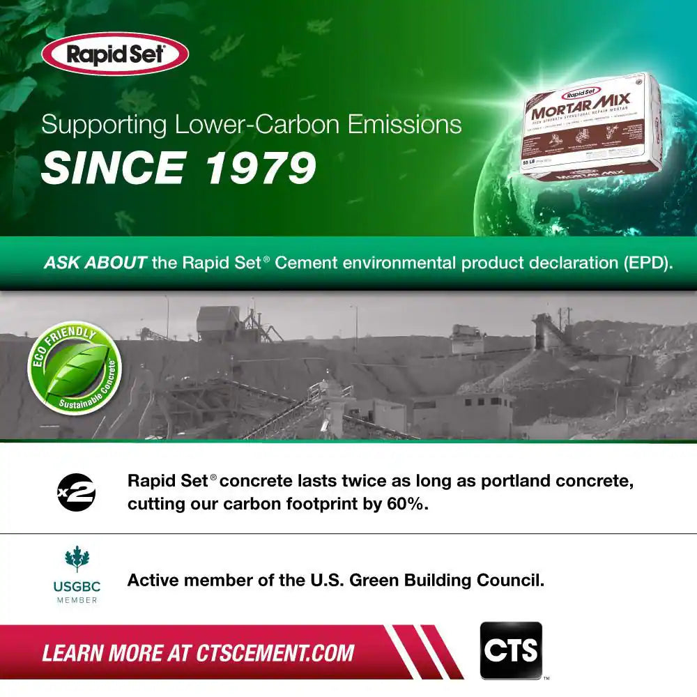 55 Lbs. High-Performance, Fast-Setting Mortar Mix