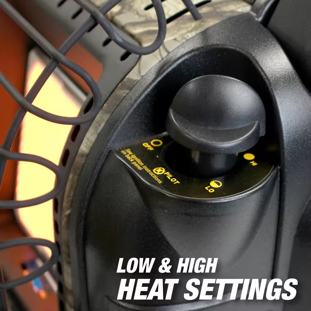 Hunting Buddy 12,000 BTU Radiant Propane Indoor/Outdoor Space Heater (300 Sq. Ft. Heating Area)