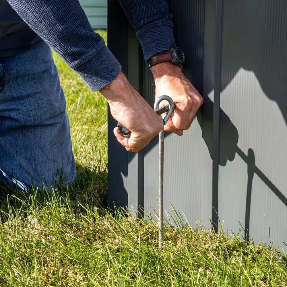 30 In. Earth Anchor Set (4-Piece) W/ Heavy-Duty, Corrosion-Resistant Steel Construction and Spinnable Corkscrew Design