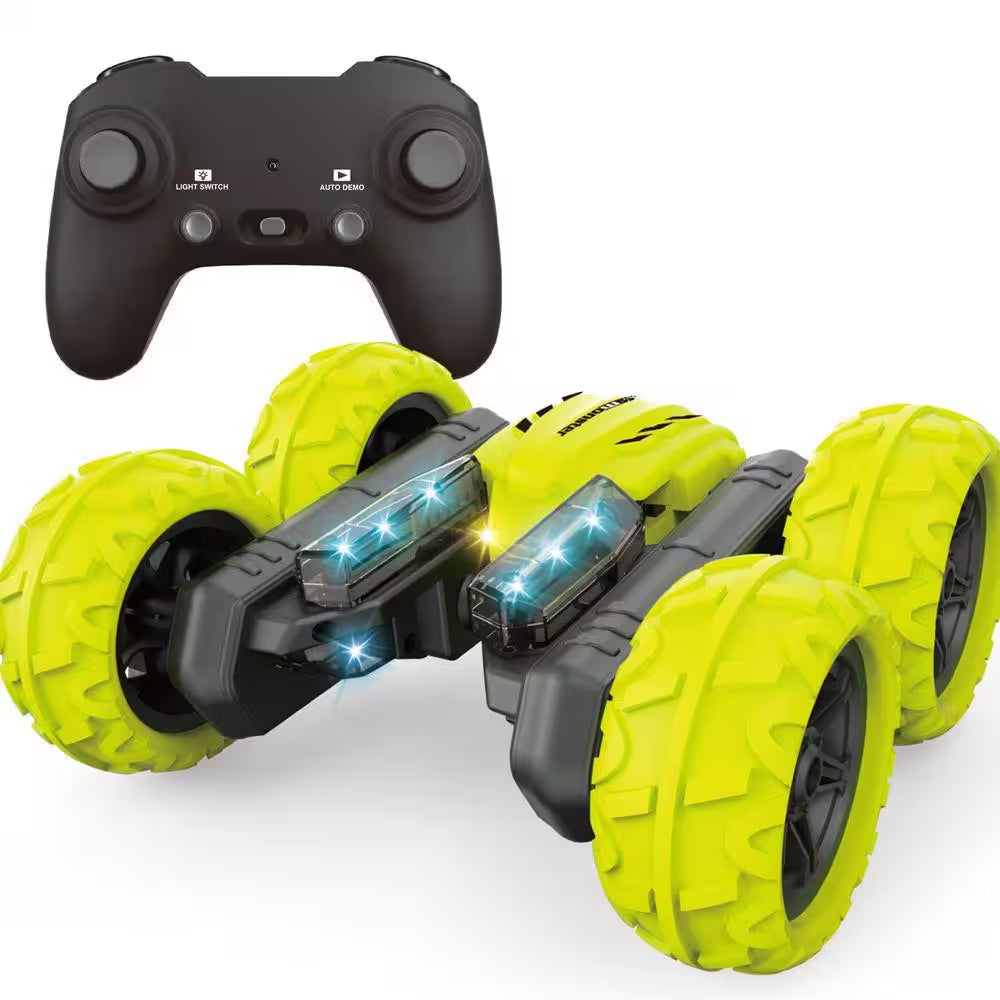 Acrobat Yellow Rechargeable RC Stunt Car