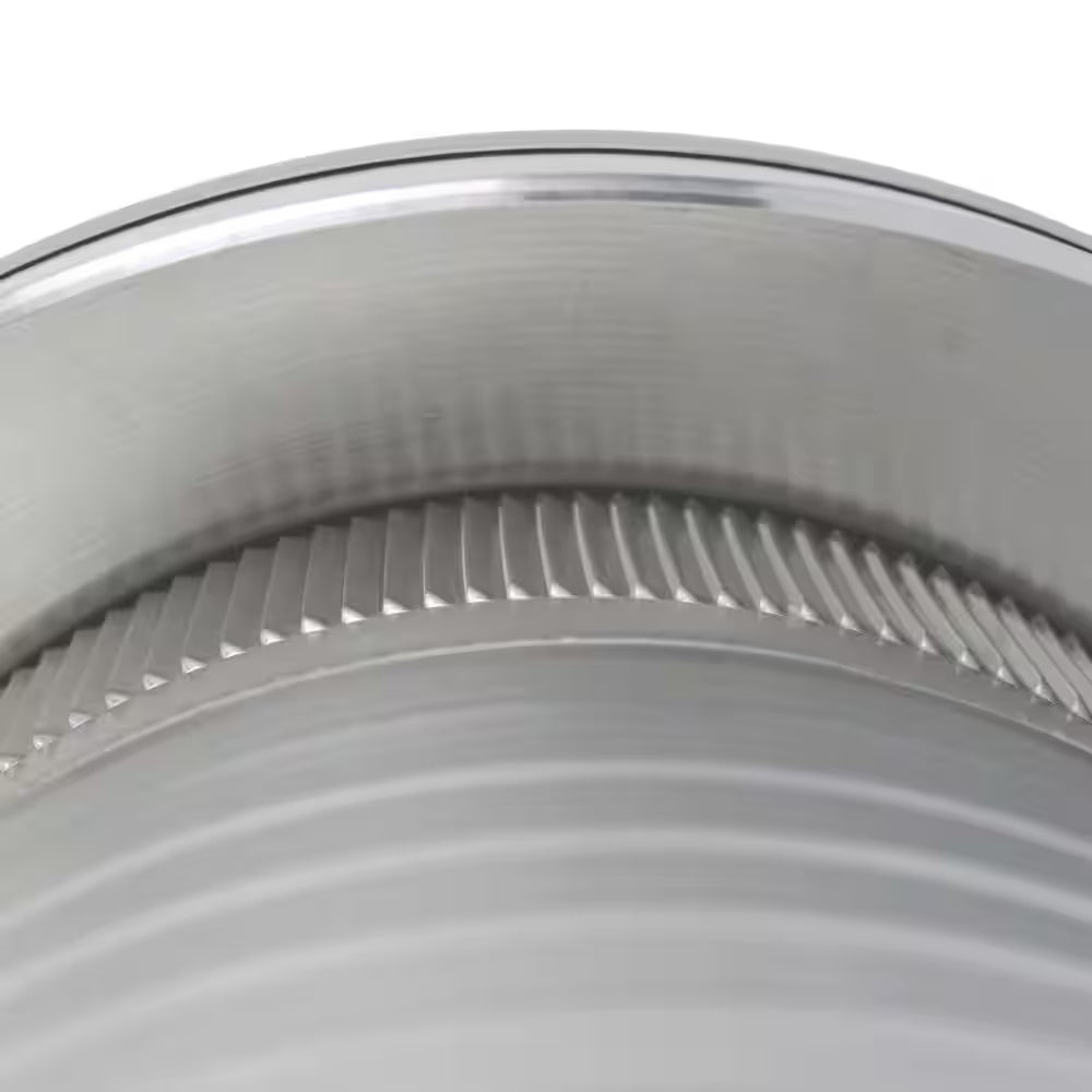 Keepa Vent 10 In. Dia 78 Sq. In. NFA Aluminum Finish Static Roof Vent for Flat Roofs with 11 In. High Collar