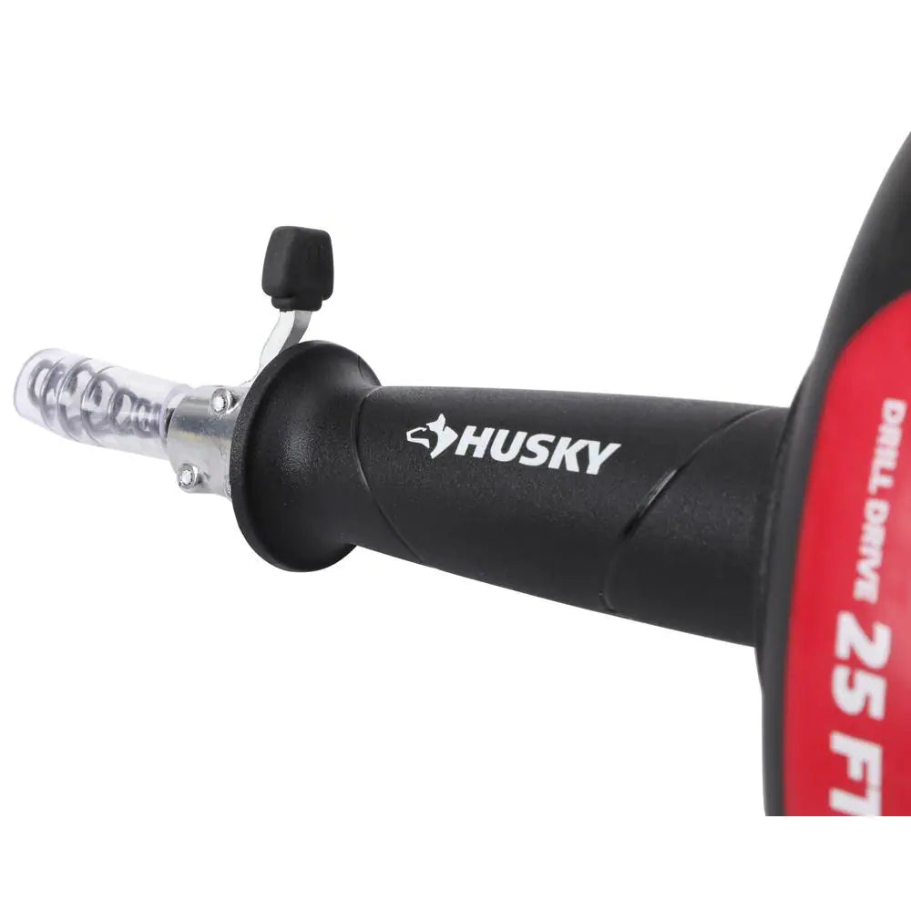25 Ft. Power Drum Drain Snake Drill-Operated Auger for Sink, Tub and Shower Clogs