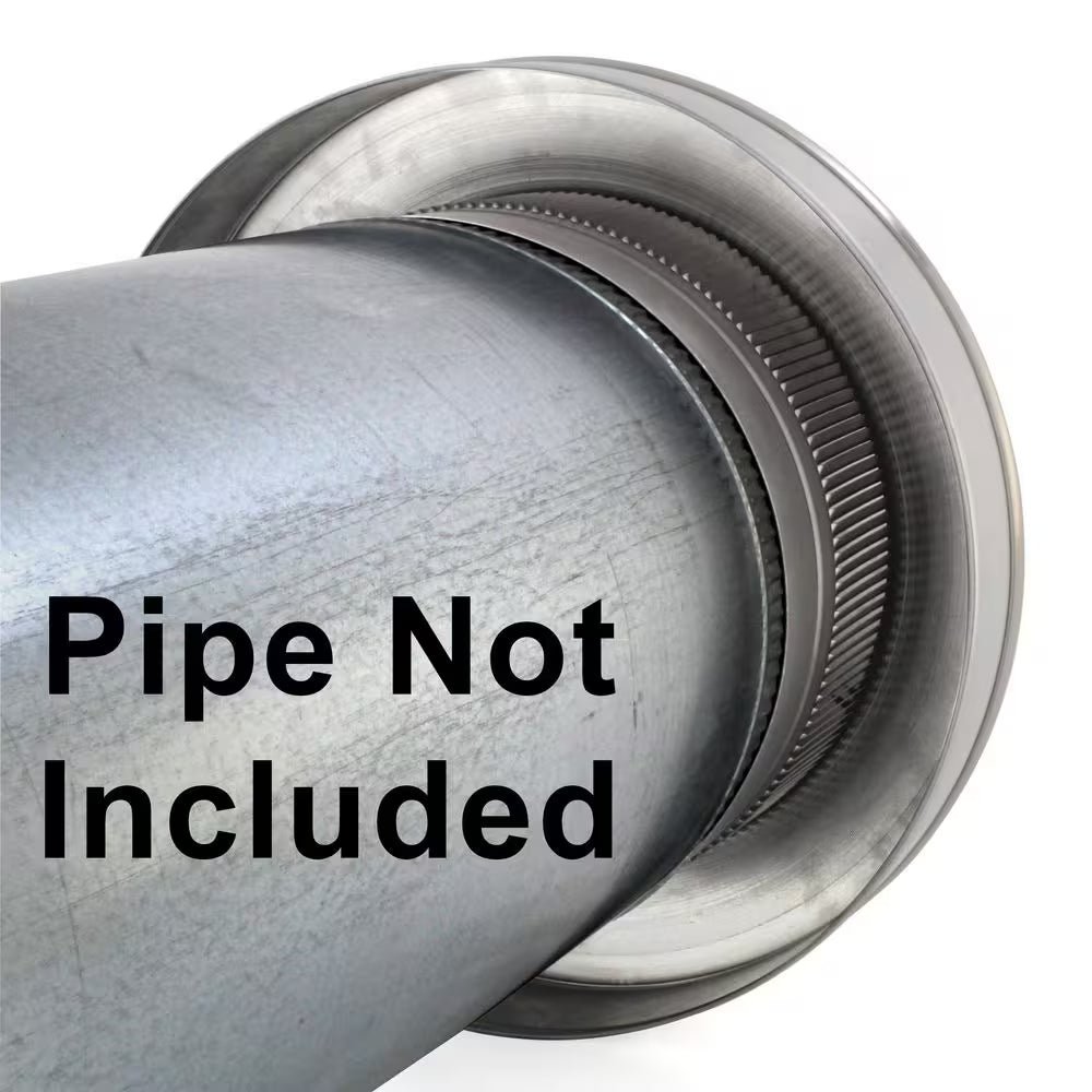 10 In. Dia. Aluminum Vent Pipe Cap in Mill Finish