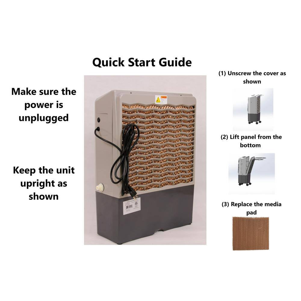 18 In. X 20 In. Replacement Media Pad for 1,300 CFM Evaporative Coolers