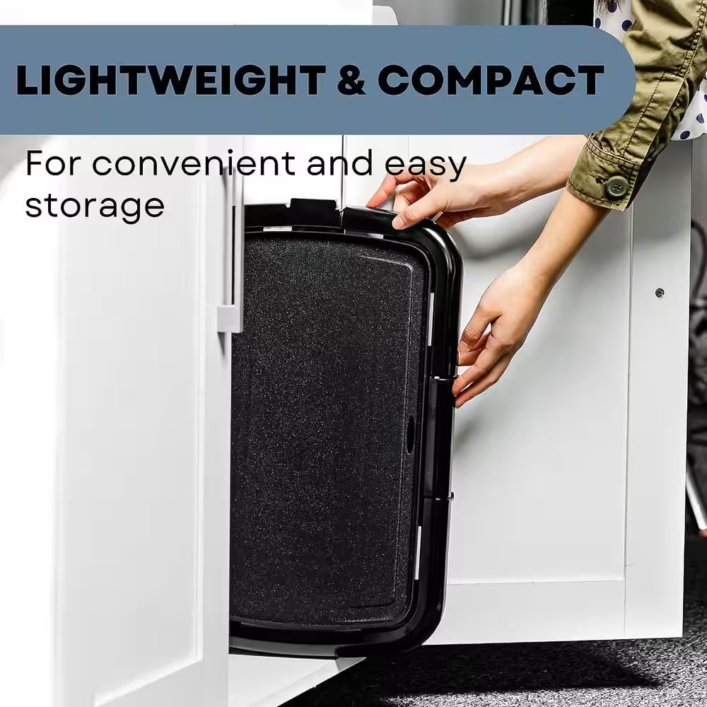 Non-Stick Plate Electric Griddle, Temperature Probe and Control Knob, Indicator Light and Drip Tray