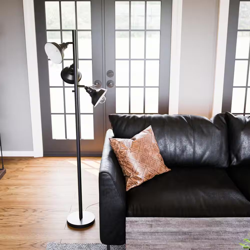 Selsdon 65 In. Black Tree Floor Lamp