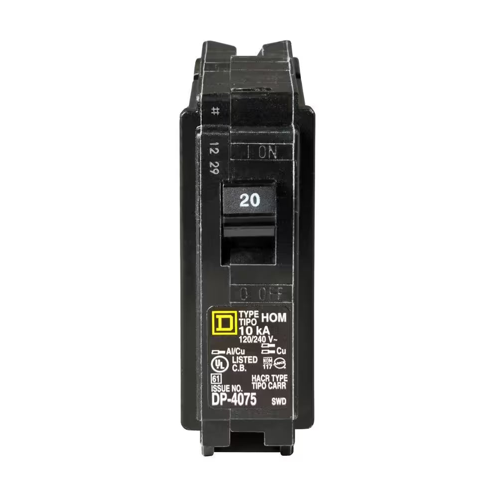 Homeline 20 Amp Single-Pole Circuit Breaker(Hom120Cp)