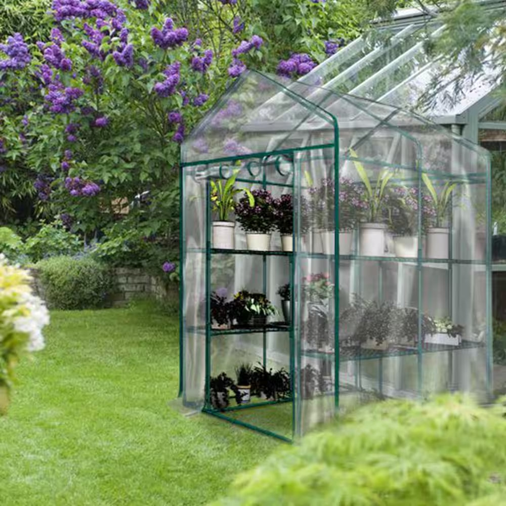 4.7 Ft. W X 4.7 Ft. D X 6.4 Ft. H Walk-In Indoor/Outdoor Greenhouse