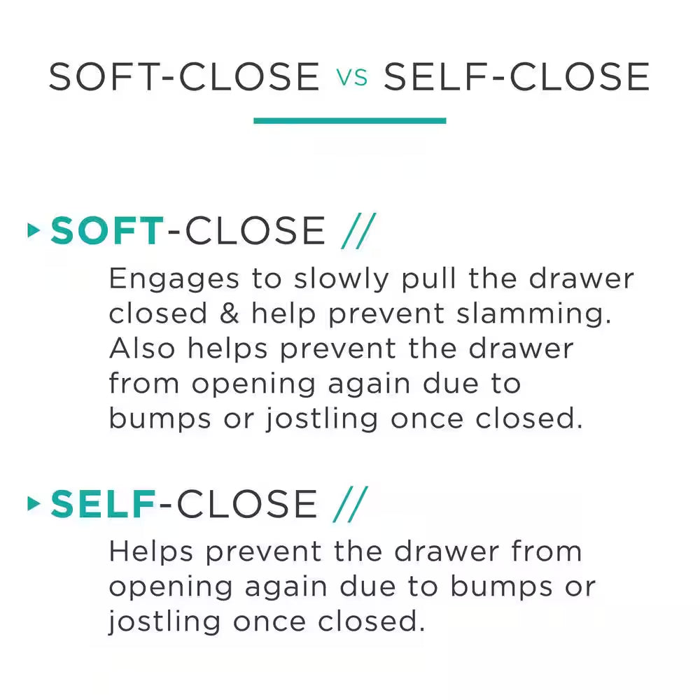 1 Pair 20 In. Self-Closing Bottom Mount Drawer Slide Set 1-Pair (2 Pieces)