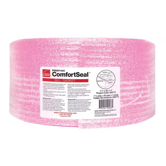 Propink Comfortseal 7-1/2 In. X 50 Ft. Multi-Use Ridged Sill Plate Gasket (6-Roll per Bag)