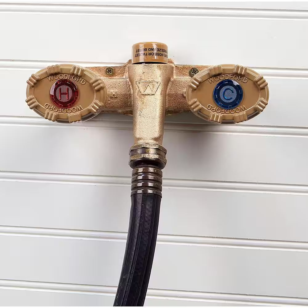 1/2 In. PEX X 12 In. L Freezeless Anti-Rupture Hot and Cold Sillcock