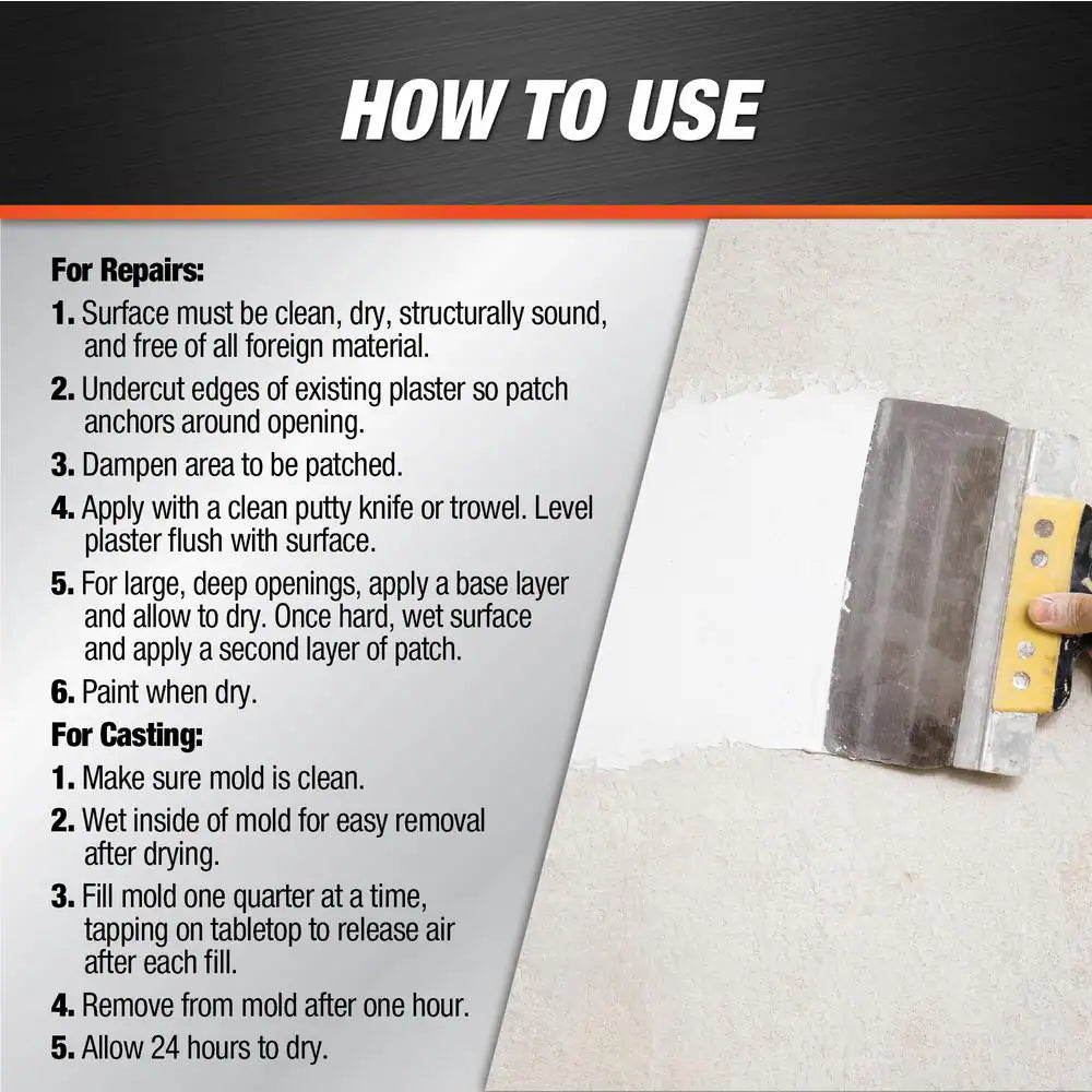 Plaster of Paris 4 Lbs. White Dry Mix