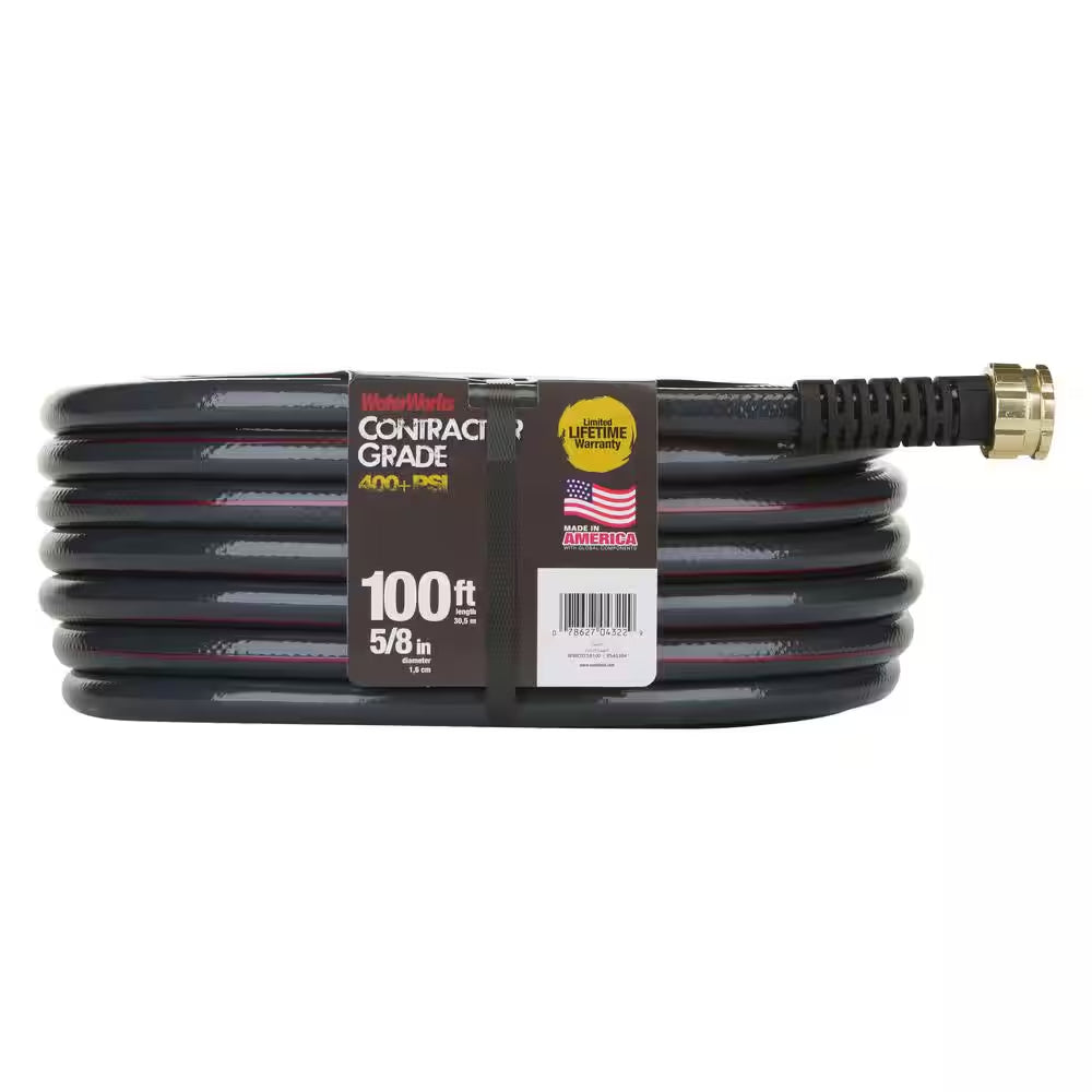 5/8 In. X 100 Ft. Heavy Duty Contractor Water Hose