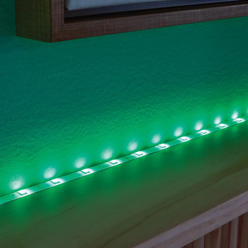 32.8 Ft. RGB Color Changing Dimmable LED Strip Light with Remote Control