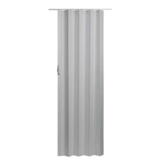 Via 36 In. X 80 In. White Mist Vinyl Accordion Door with Hardware