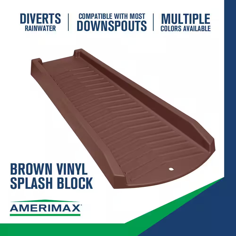 24 In. Brown Vinyl Splash Block
