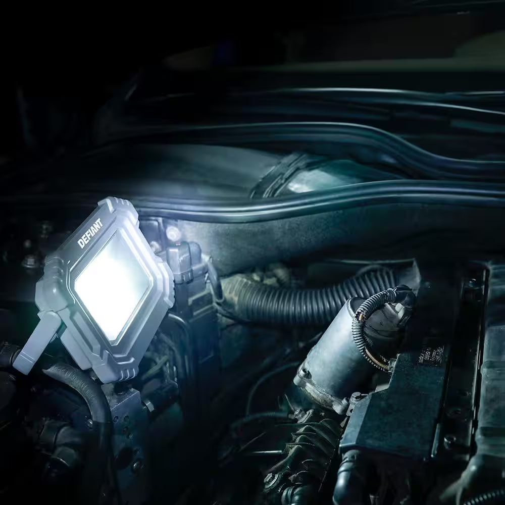 3000 Lumens Rechargeable Magnetic Utility Light with Power Bank (2-Pack )