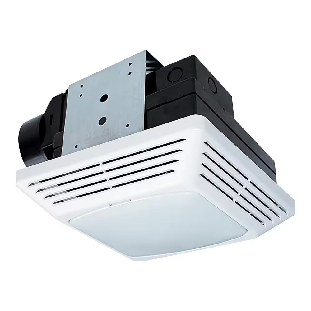 ENERGY STAR Certified Snap-In Installation Quiet 50 CFM Bathroom Exhaust Fan with LED Light