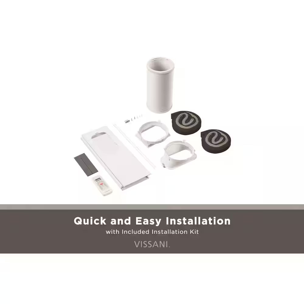 6,000 (DOE) BTU 115-Volt Portable Air Conditioner Cools 250 Sq. Ft. with Remote in White, Powered by Hubspace