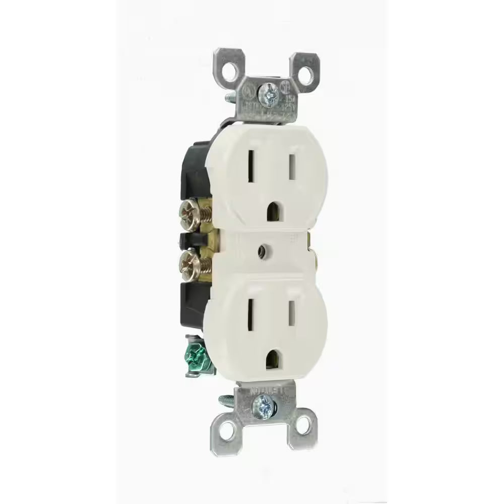 15 Amp 125 V Duplex Outlet/Receptacle, White (10-Pack) 5320-WMP