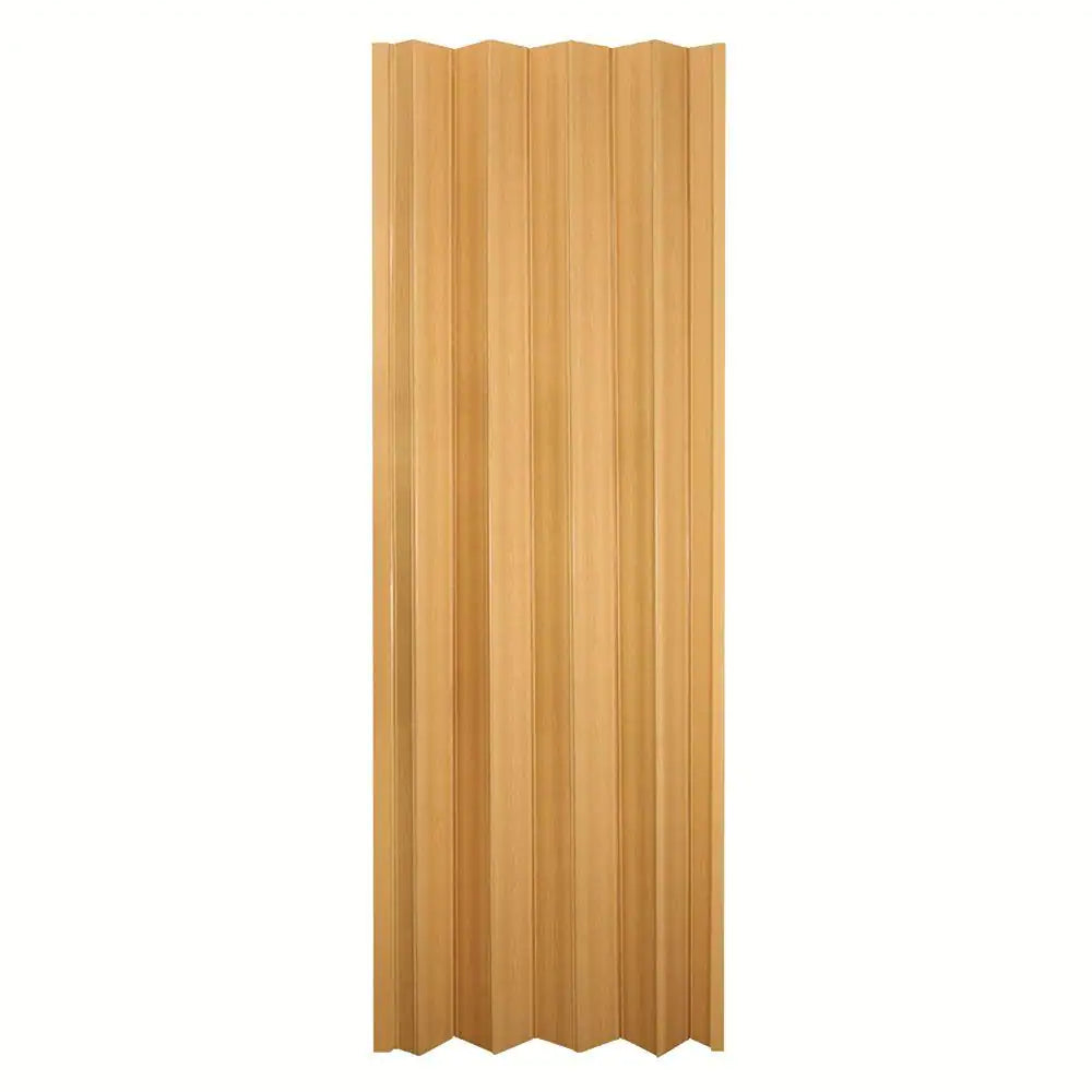 Via 36 In. X 80 In. Oak Vinyl Accordion Door with Hardware