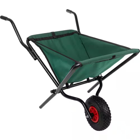 Folding Wheelbarrow with 80 Lbs. Capacity