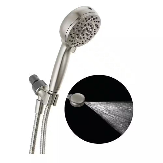 Proclean 6-Spray Wall Mount Handheld Shower Head 1.75 GPM in Spotshield Brushed Nickel