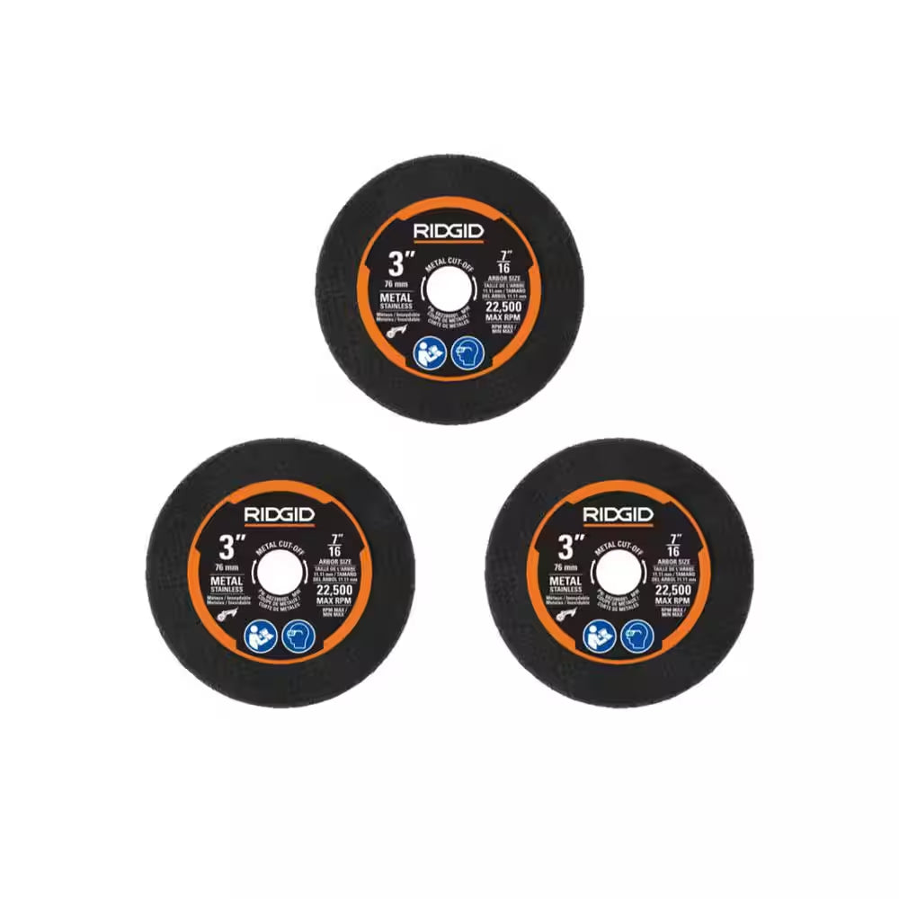 Metal Cut-Off Wheel Kit (3-Piece)