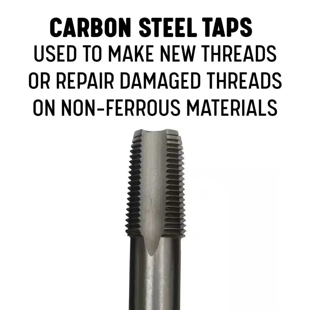 1/2 In. Carbon Steel NPT Pipe Tap and 23/32 In. High Speed Steel Drill Bit Set (2-Piece)