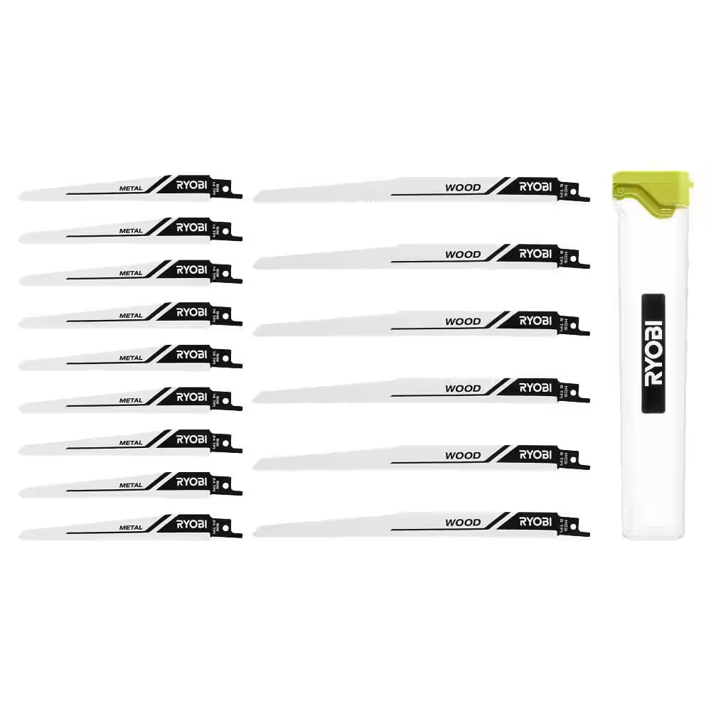 Reciprocating Saw Blade Set (15-Piece)