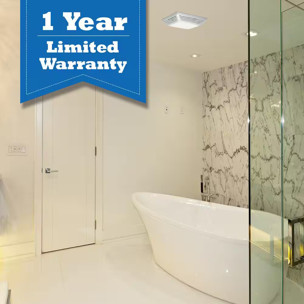 Advantage 70 CFM Ceiling Bathroom Exhaust Fan with Light