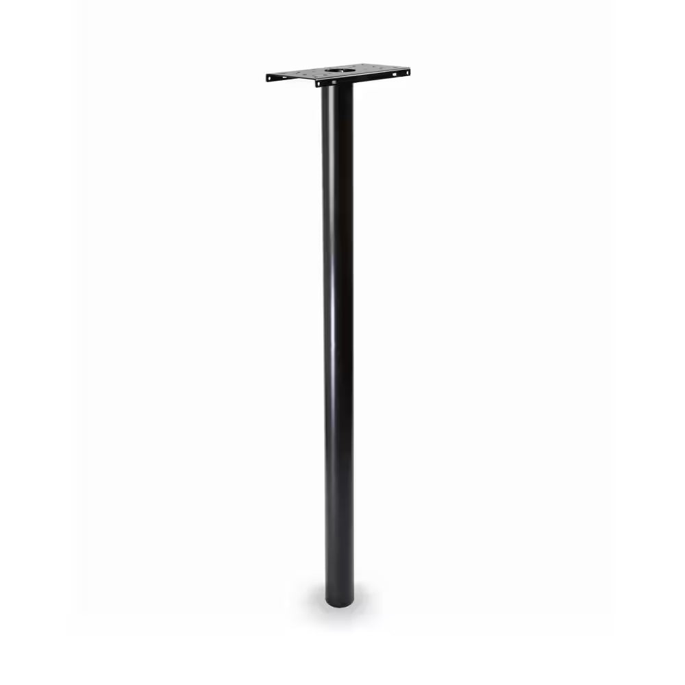 Pacifica In-Ground Steel Mailbox Post Black