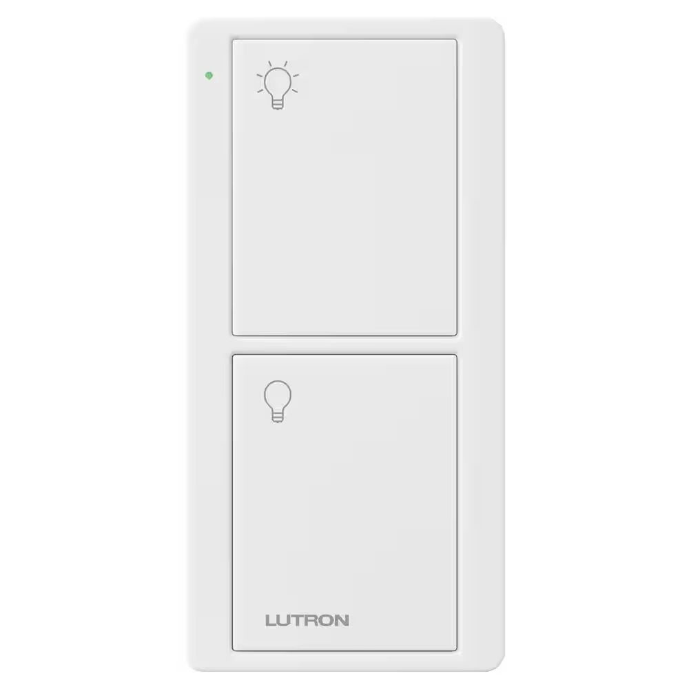 Pico Smart Remote (2-Button On/Off) for Caseta Smart Switch, White (PJ2-2B-GWH-L01)