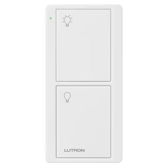 Pico Smart Remote (2-Button On/Off) for Caseta Smart Switch, White (PJ2-2B-GWH-L01)