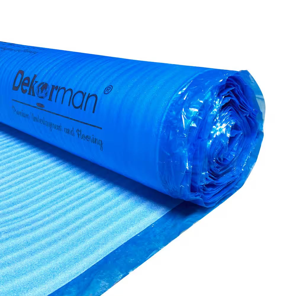 Laminate Flooring Blue Foam Underlayment 3.6 Ft W X 55.5 Ft L X 3 Mm T (200 Sq.Ft/Roll)