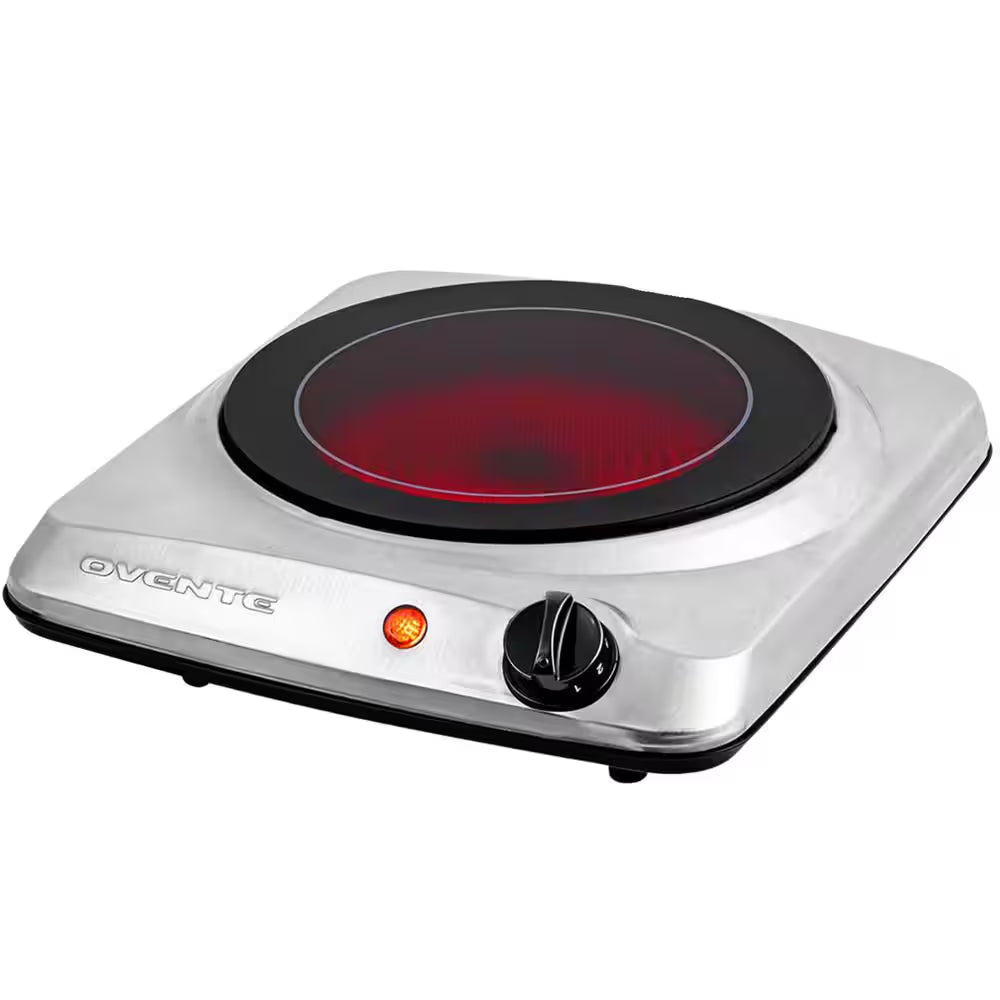 Single Infrared Burner 7 In. Silver Hot Plate