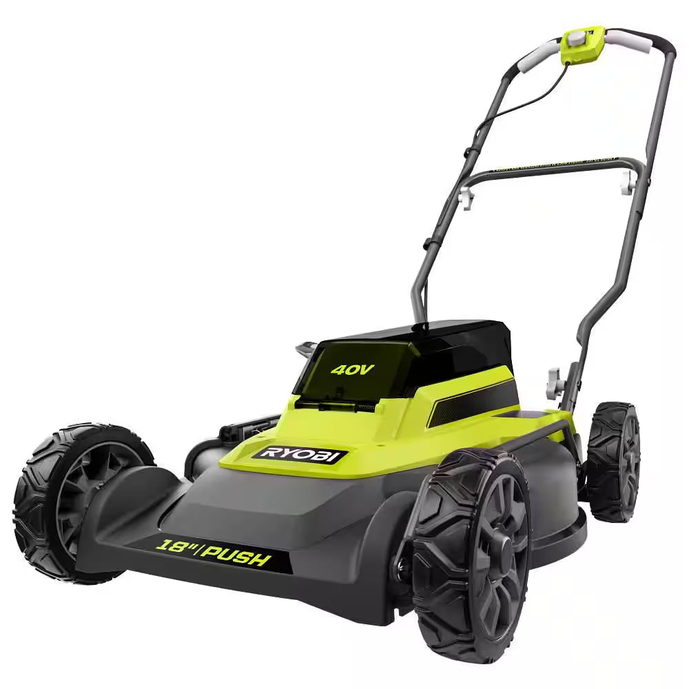 40V 18 In. 2-In-1 Cordless Battery Walk behind Push Lawn Mower (Tool Only)