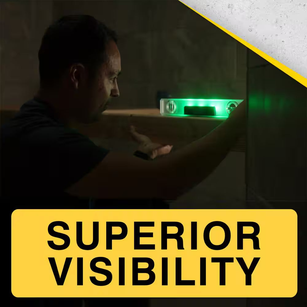 12 In. Light Level Magnetic Digital I-Beam Torpedo Level, 90- and 180º Leveler Tool with 2 Bubble Vials