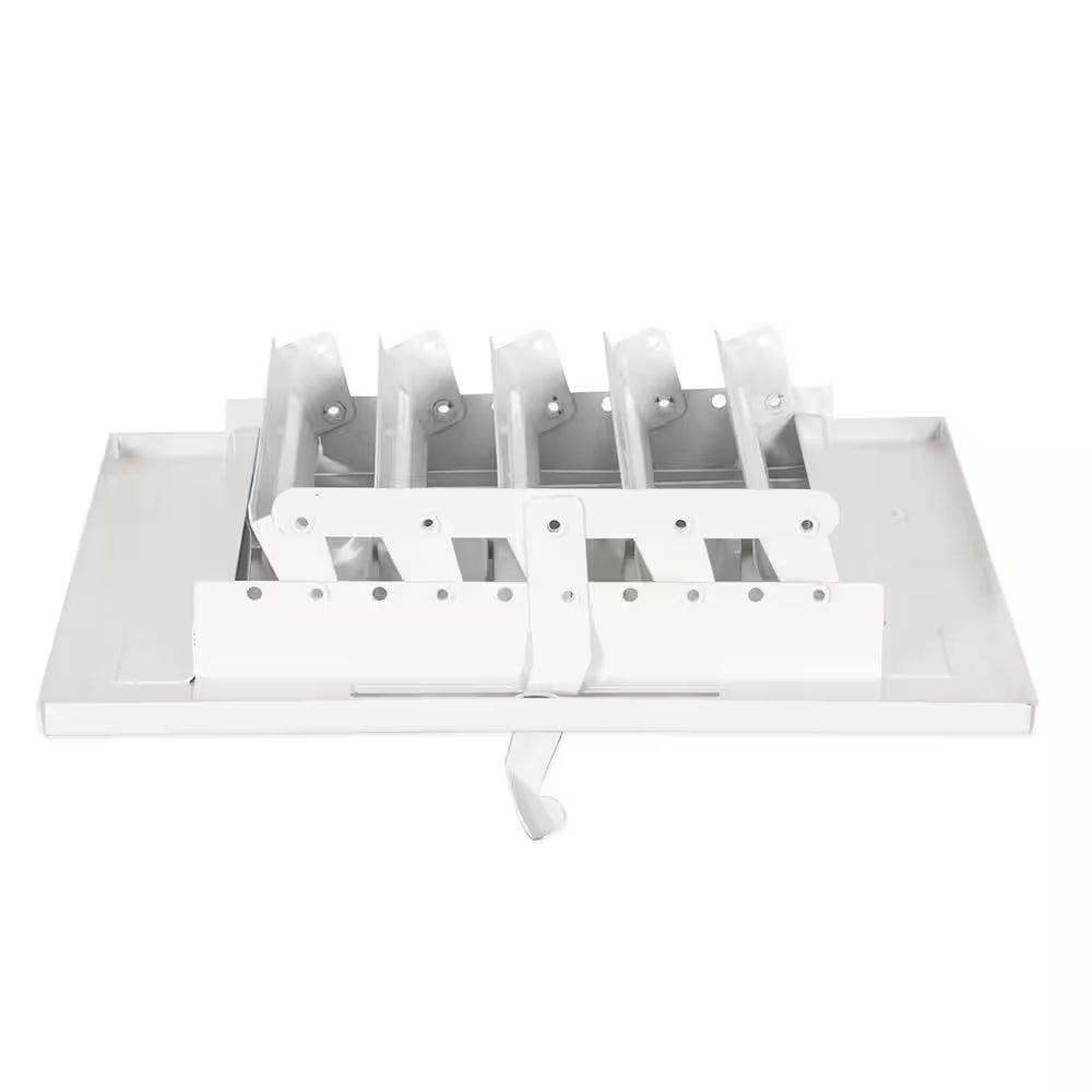 7-3/4 in X 7-3/4 in 4-Way Steel Wall/Ceiling Register, White