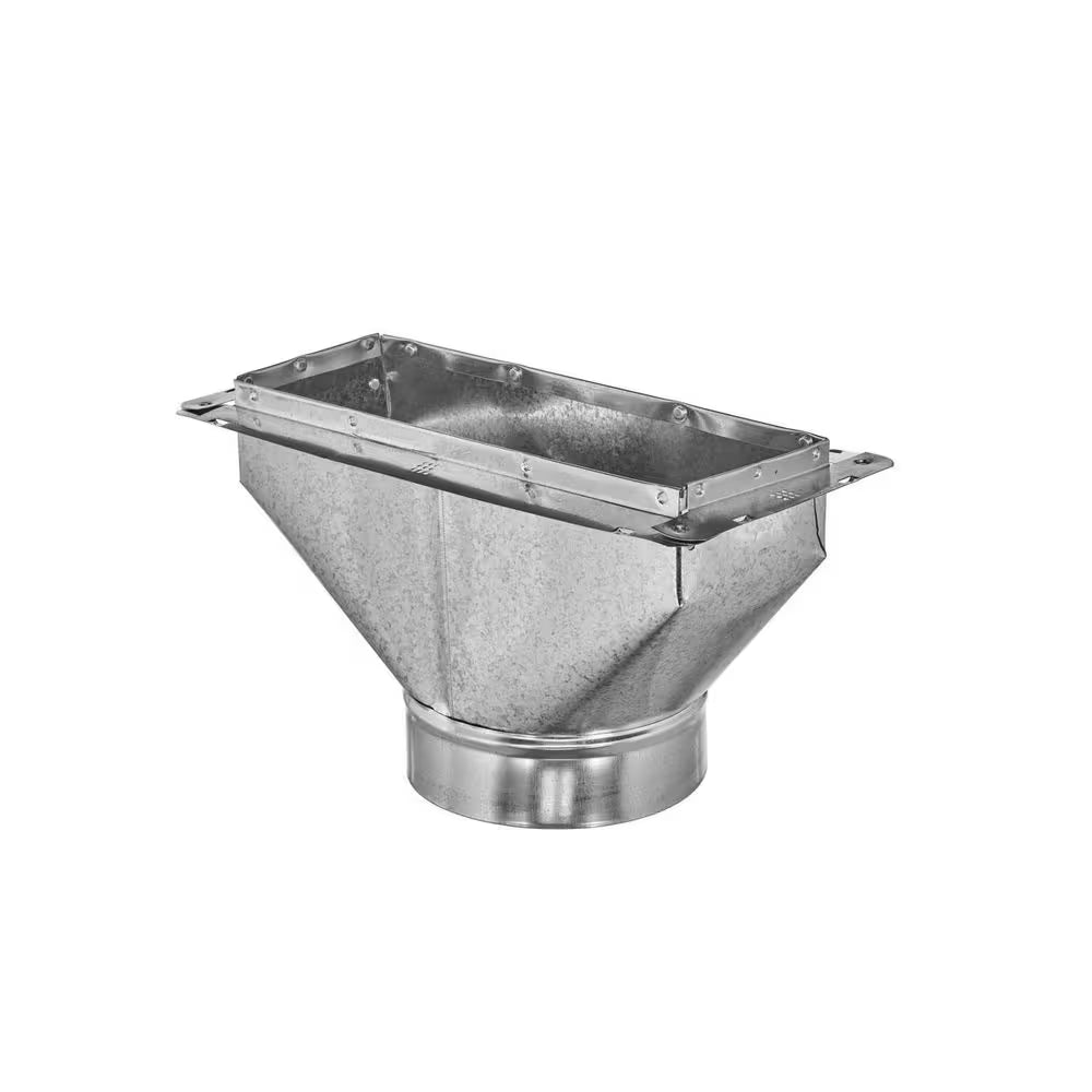 12 In. X 6 In. to 6 In. Universal Register Box with Flange