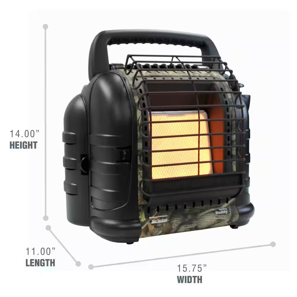 Hunting Buddy 12,000 BTU Radiant Propane Indoor/Outdoor Space Heater (300 Sq. Ft. Heating Area)
