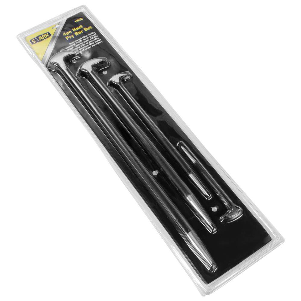 6 In. X 13 In. X 16 In. X 20 In. Heel Pry Bar Pointed Head Heavy-Duty Crows Foot Set (4-Piece)