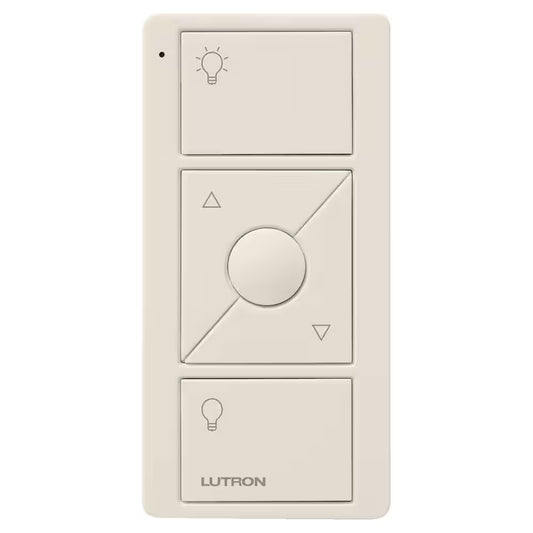 Pico Smart Remote (3-Button, Dimming) for Caseta Smart Dimmer Switch, Light Almond (PJ2-3BRL-LA-L01R)