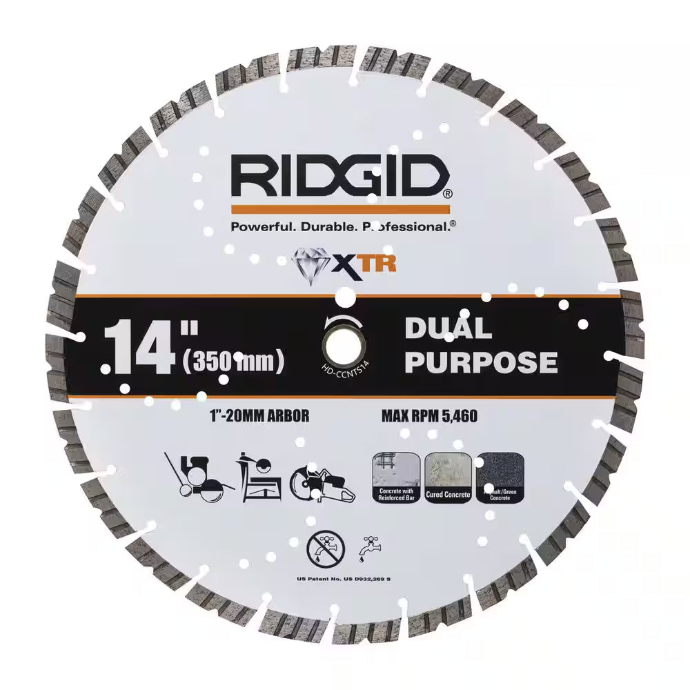 14 In. Dual Purpose XTR Diamond Blade