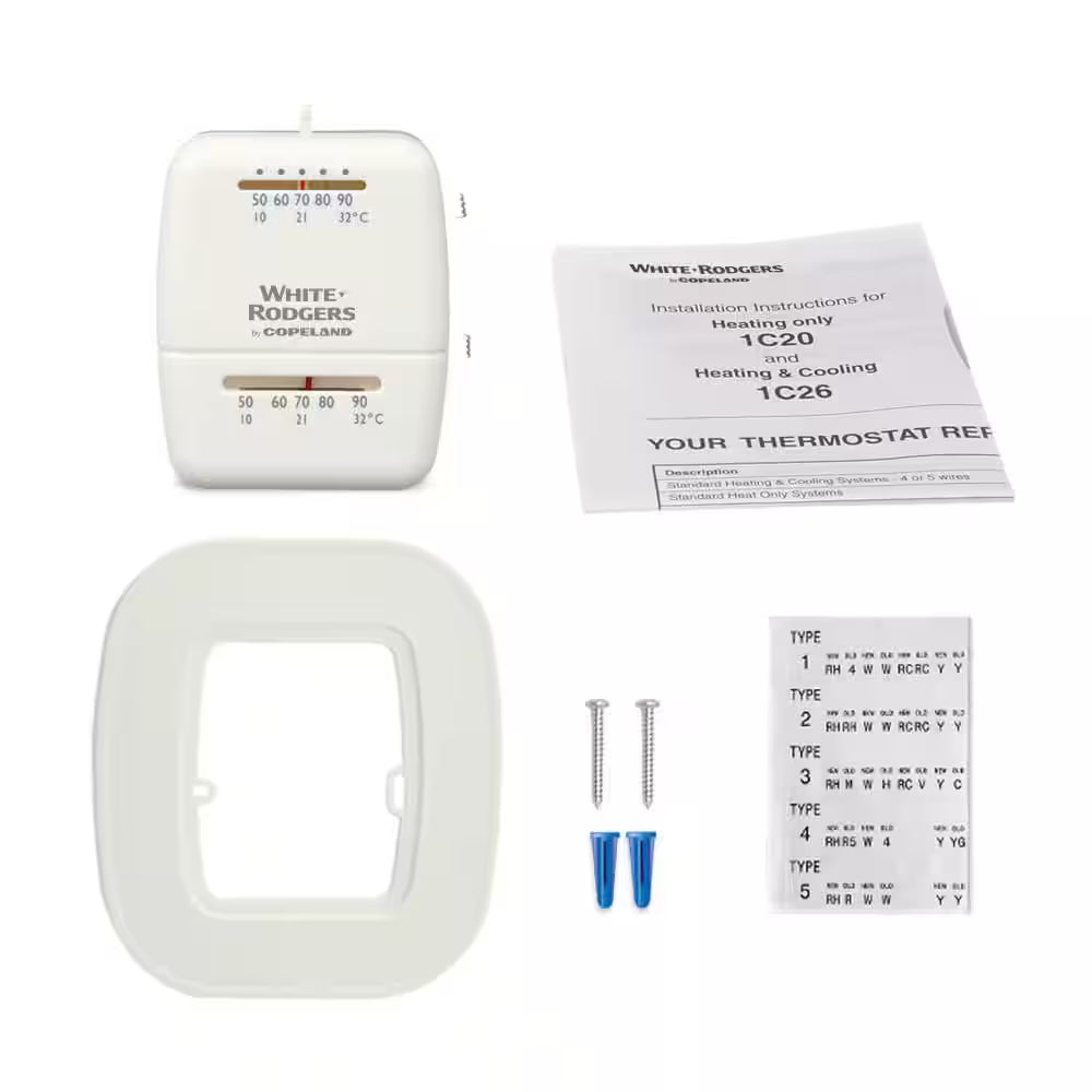 White-Rodgers Mechanical Heat Only Thermostat