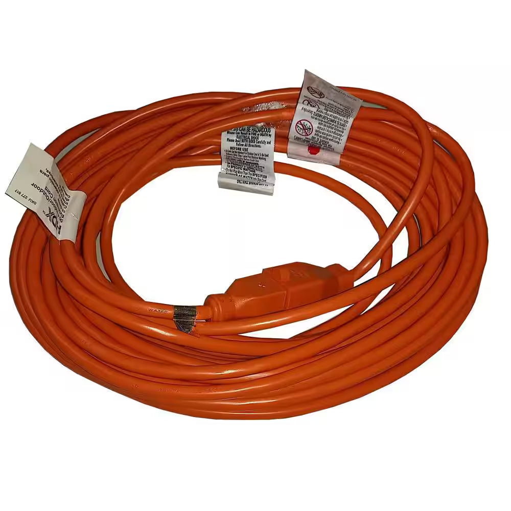 50 Ft. 16/3 Light Duty Indoor/Outdoor Extension Cord, Orange