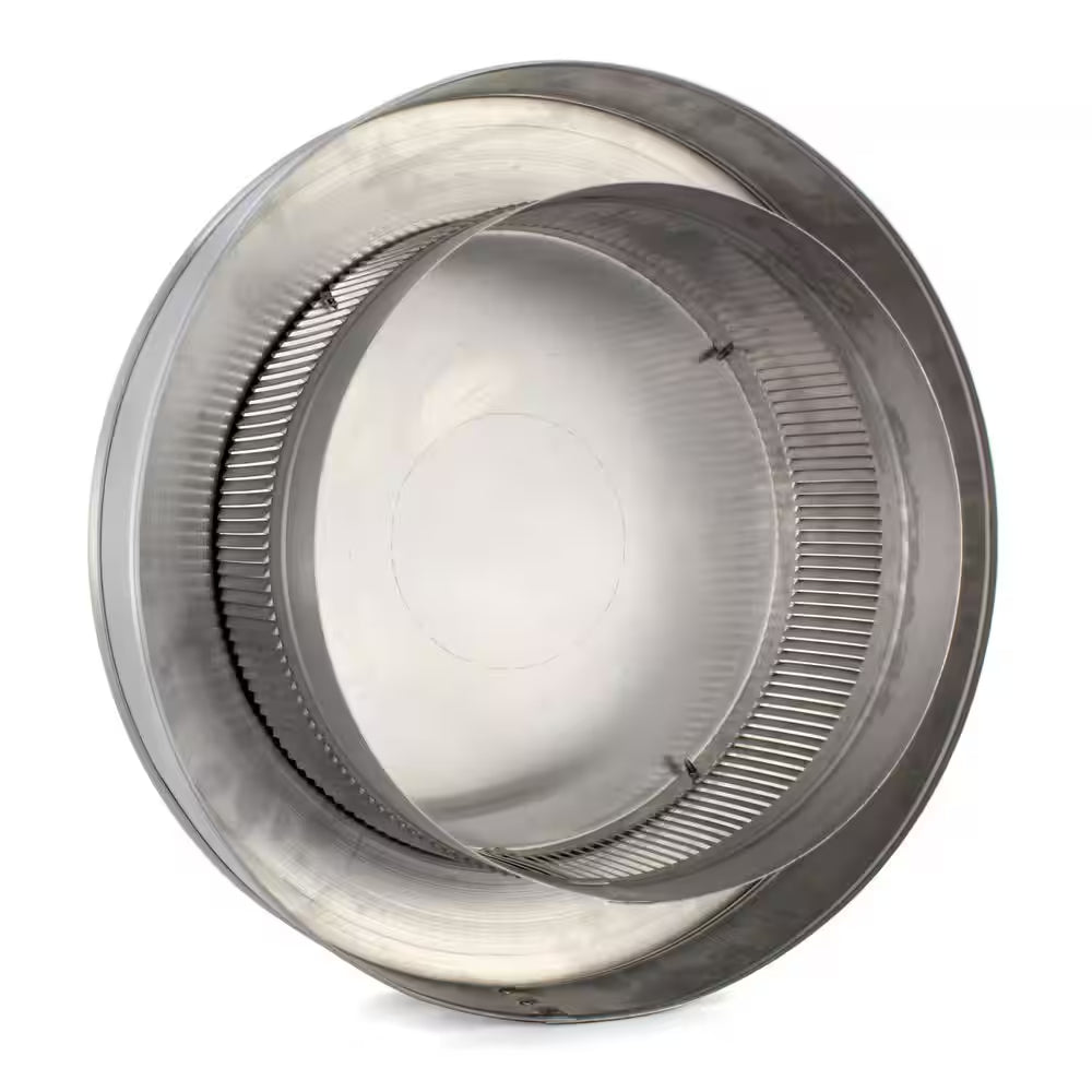 10 In. Dia. Aluminum Vent Pipe Cap in Mill Finish