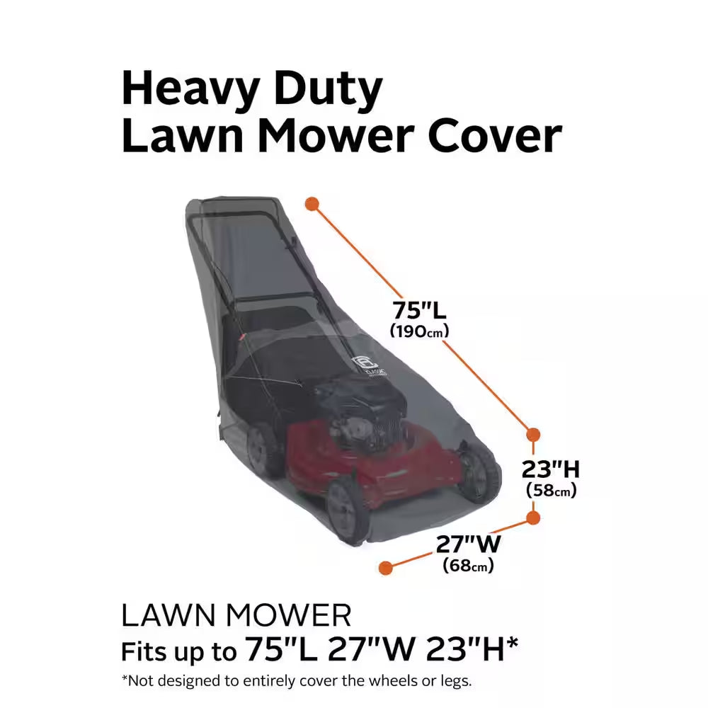 Stormpro Rainproof 75 In. L X 27 In. W X 23 In. H Heavy-Duty Lawn Mower Cover