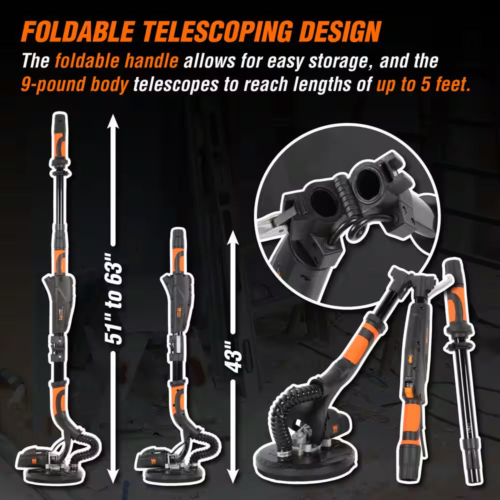 5 Amp Corded Variable Speed Drywall Sander with 15 Ft. Hose